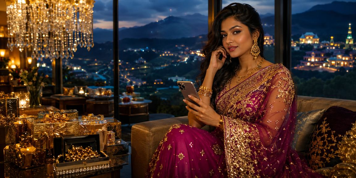 বান্দরবানে শাড়ি পরা নারী মোবাইলে ক্যাসিনো ও বেটিং উপভোগ করছেন