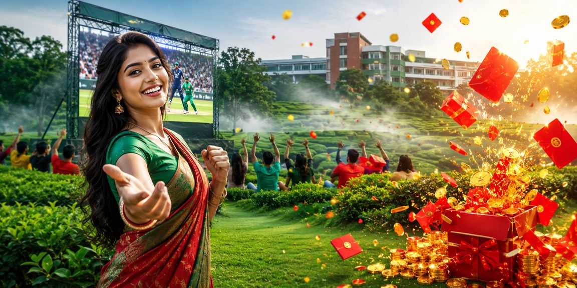 ময়মনসিংহের চা বাগানে ক্রিকেট বেটিং অডস দেখছেন একজন খেলোয়াড়